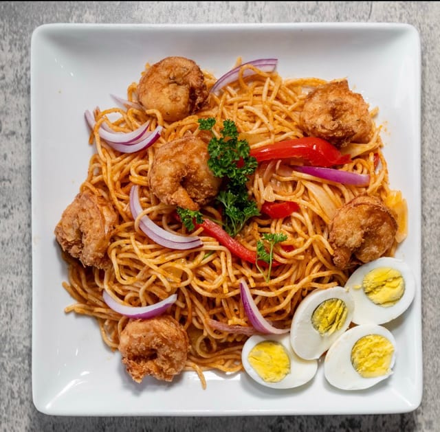 Spaghetti with Shrimp (Large).